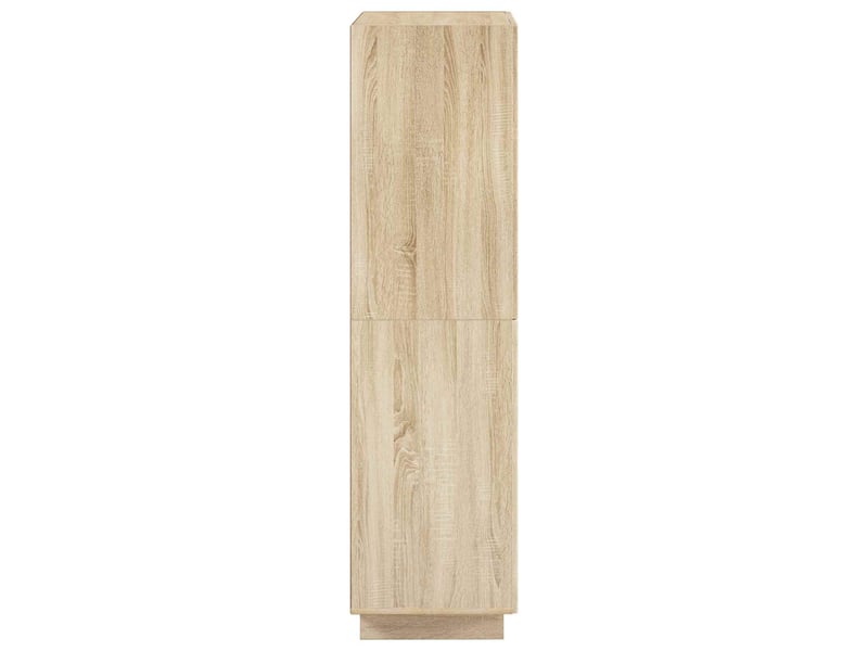 Buffet haut, buffet de rangement chêne sonoma 79x41x151 cm bois d'ingénierie - Conforama E