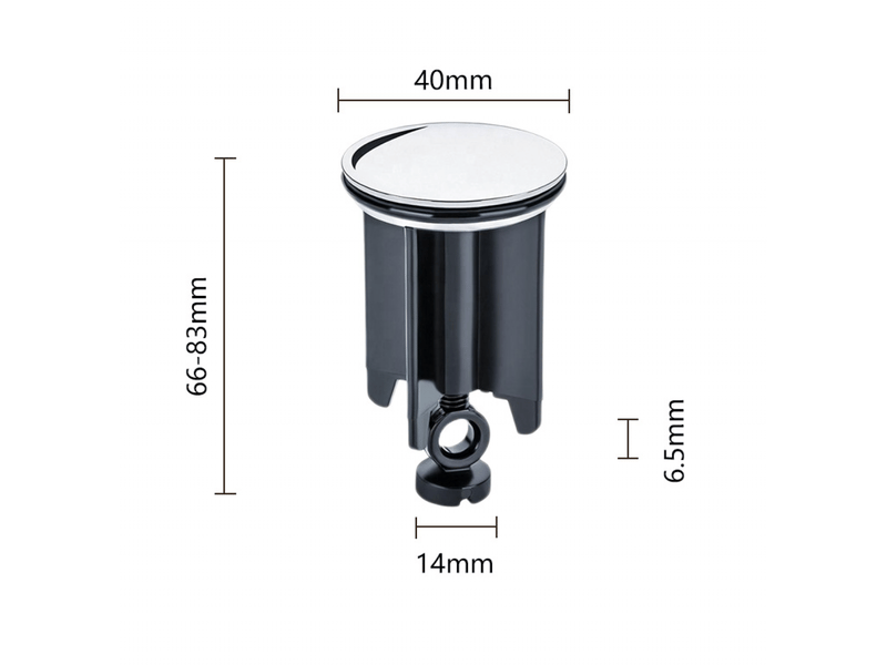 Bouchons d'évier, 2 pièces, universels, de qualité supérieure, pour lavabos, bidets et salle de bain (40 mm) - Conforama B