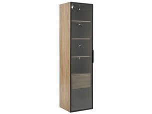 Vitrine coloris naturel 3 étagère(s) OKMYHOME - 40 cmx165 cm