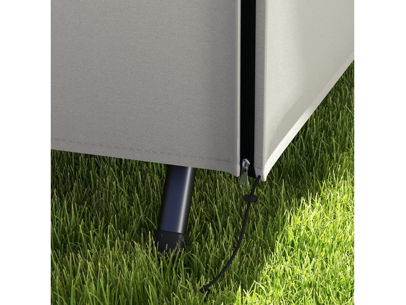 Housse de protection pour balançoire de jardin 205 x 124 x 164 cm – gris – imperméable et anti-uv - Conforama E