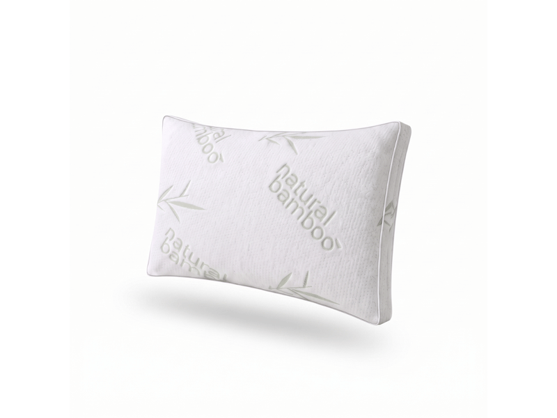 Oreiller confort microfibre - 30 x 50 cm - housse bambou - collection confort bambou C07-ORM05 50/30 - Conforama A