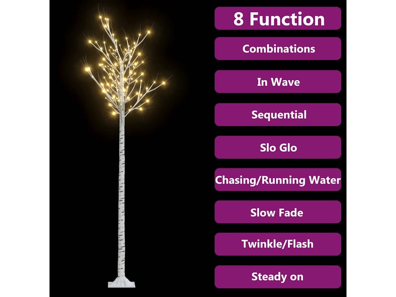  Sapin de noël, arbre de noël 200 led blanc chaud saule 2,2 m int et ext  - Conforama C