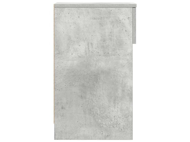  Table de chevet - cabinet de chevet - table de nuit avec tiroir gris béton 20x36x60 cm  - Conforama E
