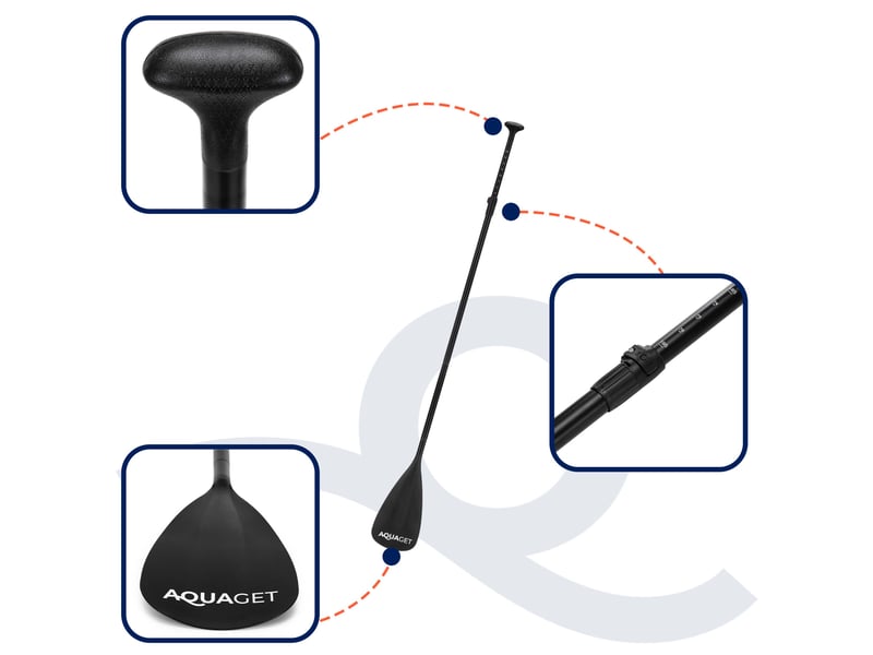  Pagaie aquaget® pour kayak et sup 160–208 cm – pagaie pliable réglable en 3 parties  - Conforama C