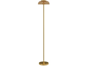 Lampadaire led 25x25x134 cm lumière chaude 3000 k métal laiton antique