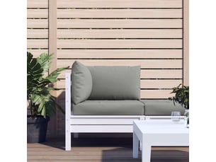 Lot de 3 coussins de palette, coussins de canapé gris tissu oxford cf59678