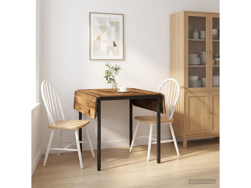  Vidaxl table à manger extensible 120 x 81,5 x 75 cm bois d'ingénierie  - Conforama B