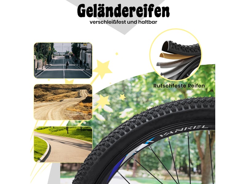 Vtt enfant 6 vitesses métal jaune - Conforama D