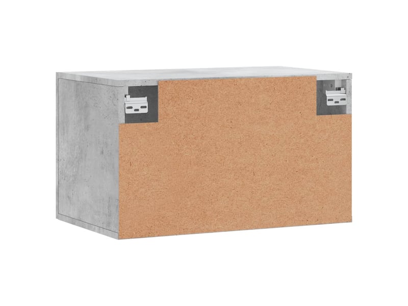  Armoire murale salon gris béton 60x36,5x35cm bois d'ingénierie shl5064  - Conforama E