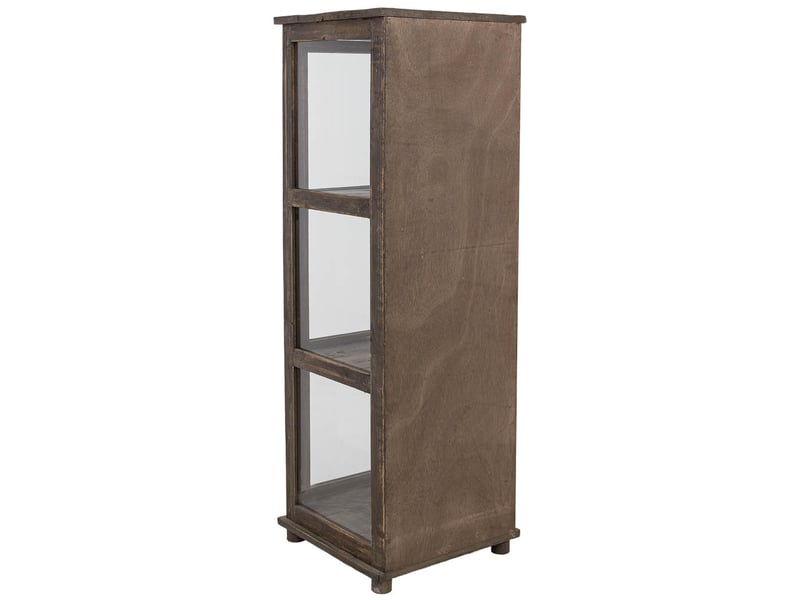  Vitrine en bois brun 40x40x121 cm h  - Conforama D