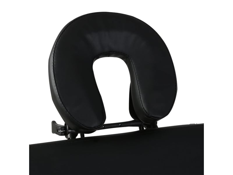  Table pliable de massage 4 zones avec cadre en inox noir 02_0001890  - Conforama E