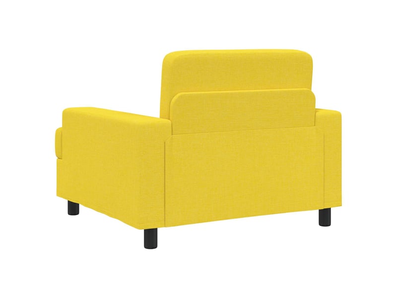  Vidaxl fauteuil jaune clair tissu  - Conforama E