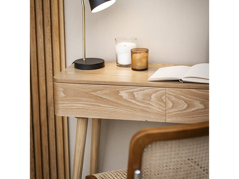  Console bois frêne sienna - naturel 3MB02.03.01 - Conforama E