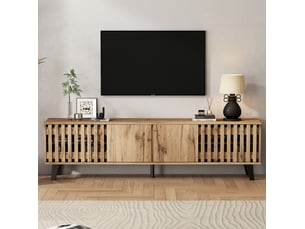 Meuble tv coloris naturel 180 cm MODENVIE