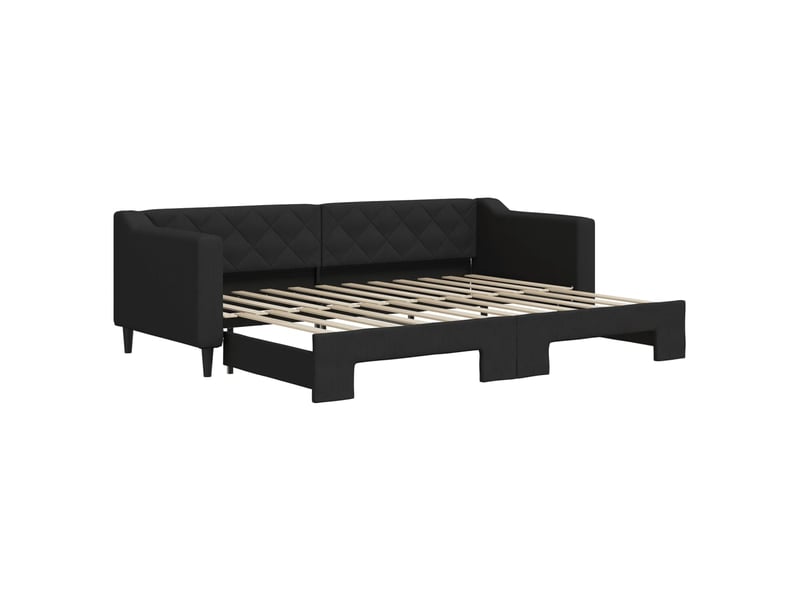  Lit simple- lit adulte -  lit de jour avec gigogne sans matelas 80x200 cm  - Conforama A