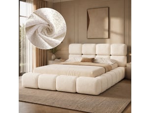 Lit 2 places 160x200 cm <strong></strong>  <strong>Morn Vibe</strong> coloris blanc