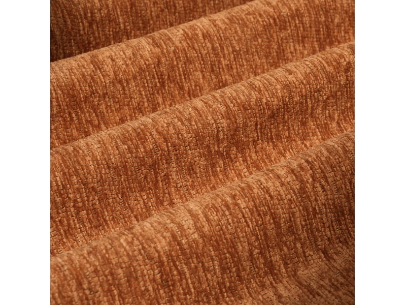 Canapé d’angle en l 4 places 336.00×168.00×85.00 cm en tissu chenille orange chicfurn - Conforama E