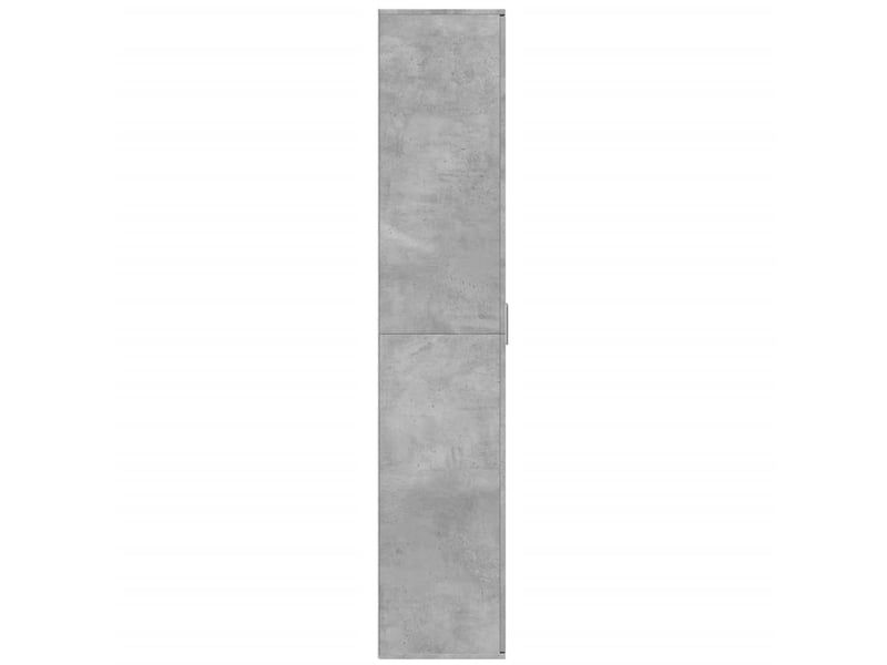 Buffet haut, meuble de rangement salon gris béton 80x35x180 cm bois d'ingénierie - Conforama D