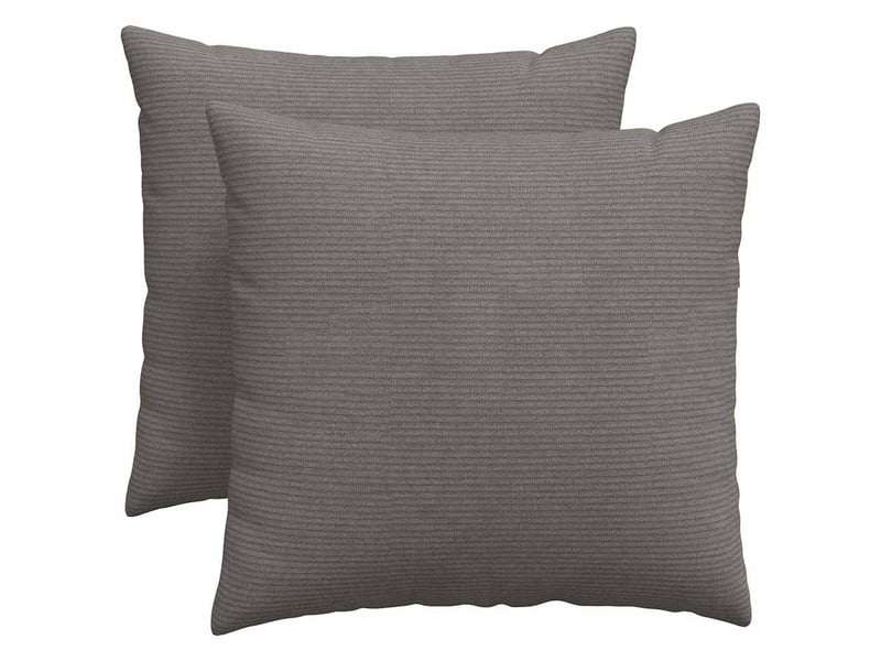 Lot de 2 coussins de canapé, coussins décoratifs gris clair 50 x 50 cm cf59069 - Conforama A