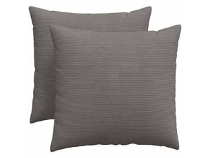 Lot de 2 coussins de canapé, coussins décoratifs gris clair 50 x 50 cm cf59069