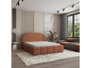 Lit coffre 120x200cm MASSENO coloris cuivré