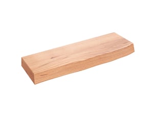 Étagère flottante, etagère murale, étagère suspendue marron clair 60x20x6 cm bois chêne massif traité cf42366