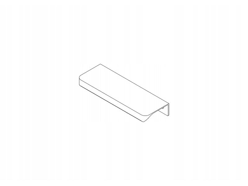  Tirador de meuble en aluminium de 128148 mm, argenté, arrondi ua06r  - Conforama B