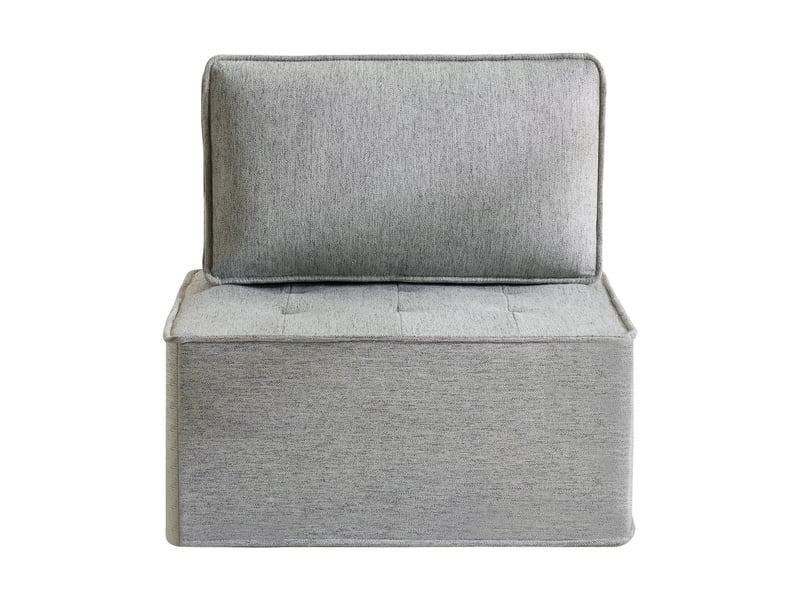  Fauteuil individuel avec pouf - canapé d’appoint compact pour chambre d’enfant et chambre d’amis  - Conforama A