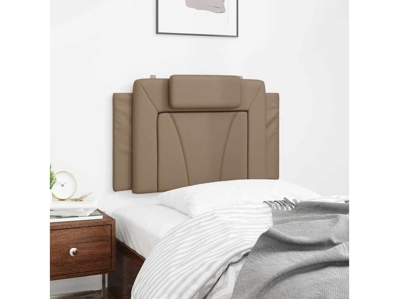 Coussin de tête de lit viana cappuccino 80 cm similicuir cf55965 - Conforama C
