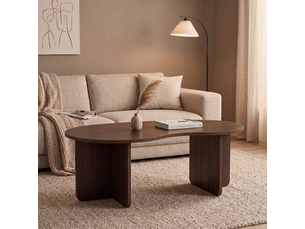 Table basse avec plateau organique l110 cm - moss