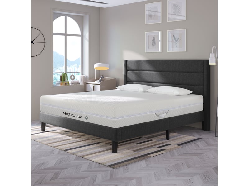 Matelas en mousse 7 zones réversible h2 et h3 avec housse lavable et dessous antidérapant blanc 140 × 200 cm - Conforama D