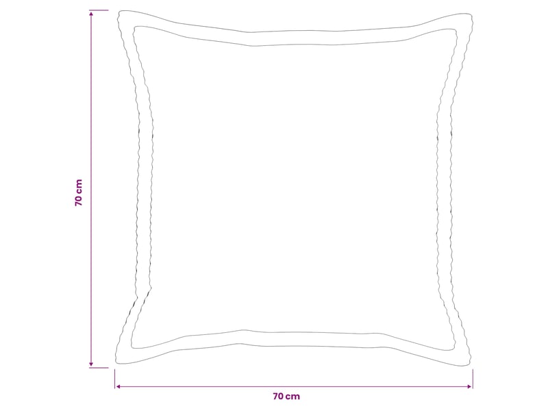  Lot de 6 housses de coussin houten marron 70 x 70 cm velours côtelé cf49850  - Conforama E
