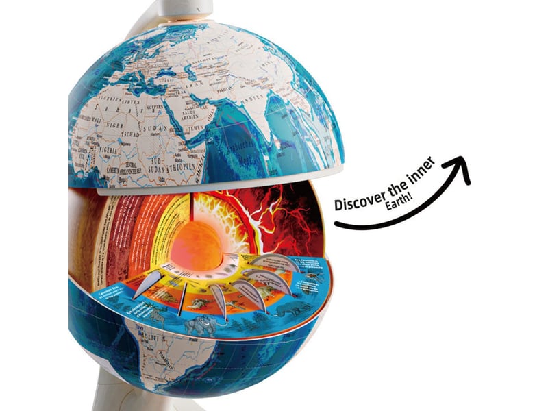  Globe terrestre interactif 3d so science 20 cm histoire de la terre cartes éducatives COS 003 - Conforama E