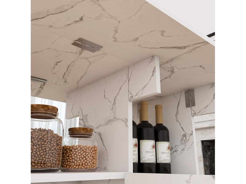  Table à manger pliante mobile 110x70x80 cm avec rangement mdf blanc effet marbre  - Conforama D
