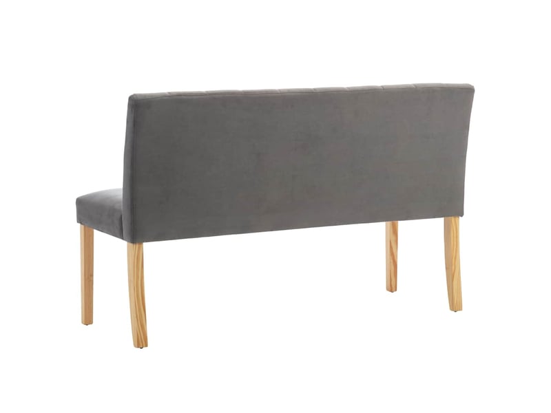  Banc d'entrée, banc d'intérieur 140 cm gris velours  - Conforama E