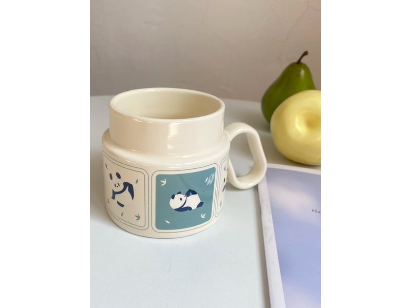  Mug en céramique, motif panda, 400 ml  - Conforama C