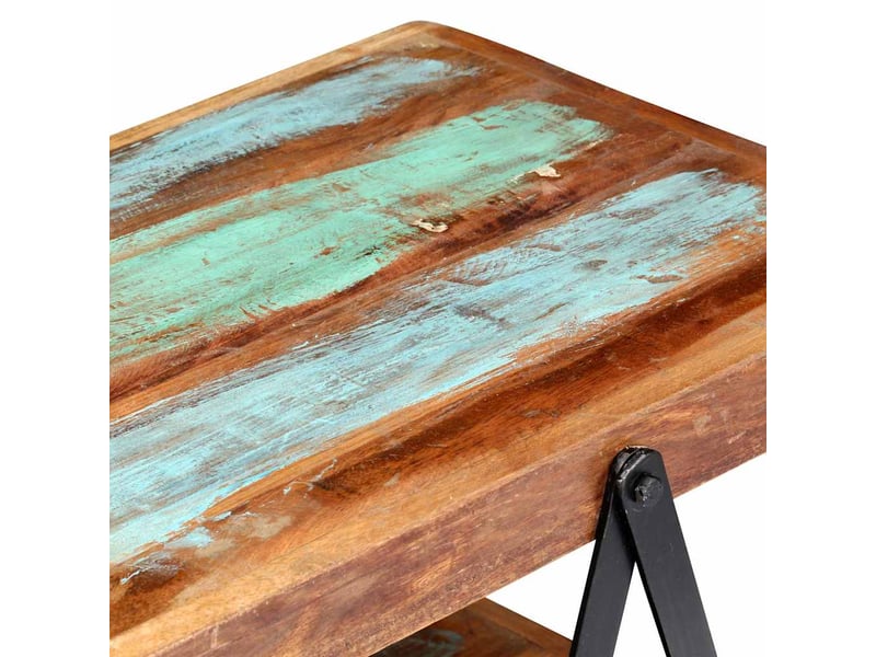  Meuble tv - banc tv - meuble de rangement 160x40x50 cm bois de récupération massif  - Conforama D