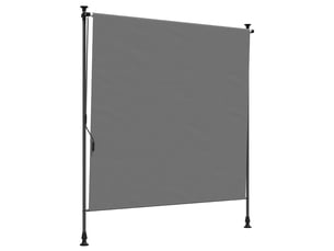 Store enrouleur, store roulant extérieur gris clair 120 x 270 cm cf47447