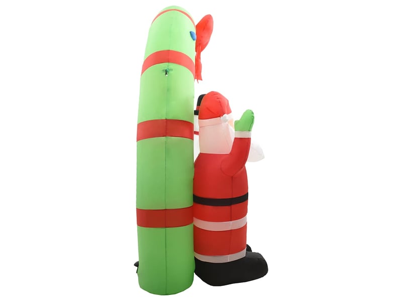  Arche gonflable avec père noël et bonhomme de neige led 223 cm  - Conforama E