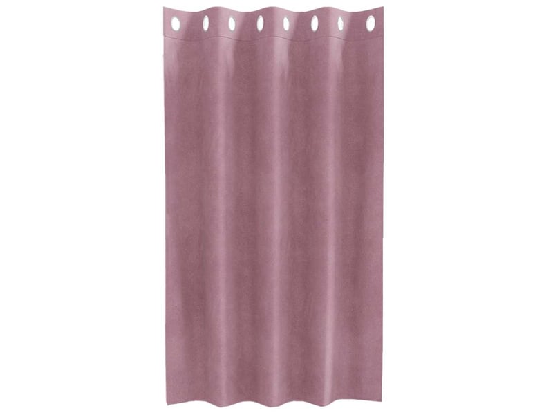  Lot de 2 rideaux, rideaux de fenêtre rose foncé 140 x 140 cm velours cf44106  - Conforama D