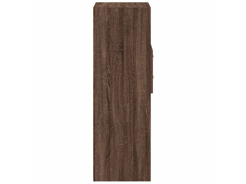  Buffet haut - bahut - meuble de rangement chêne marron 50x42,5x124 cm bois d'ingénierie  - Conforama E