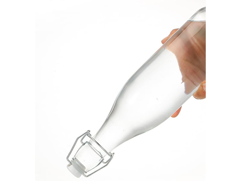 Lot de 3 bouteilles en verre avec bouchons – kit de fermentation 750ml - Conforama B