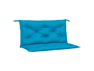 Lot de 2 coussins de banc de jardin, coussins d'assise bleu clair tissu oxford cf58639