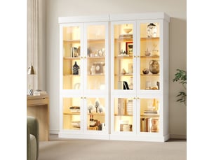 Vitrine coloris blanc <strong>BEAOK</strong> <strong></strong> - 160 cmx180 cm