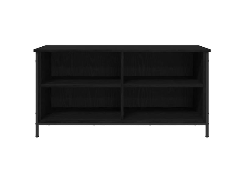  Meuble tv - banc tv - meuble de rangement 100 x 40 x 50 cm chêne noir bois d'ingénierie  - Conforama E