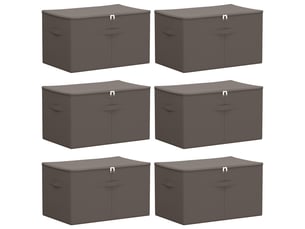 Boîte de rangement avec fenêtre latérale transparente 6 pcs shl89086