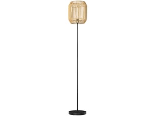 Lampadaire sur pied salon abat-jour en corde de papier design naturel base e27 max. 40w - ø 26 x 164h cm