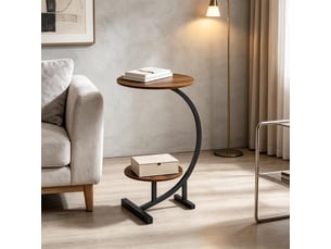 Table basse rond(e) coloris marron PANGIVO T5828P569063