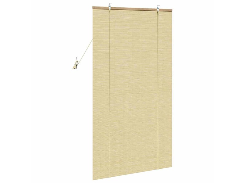 Store enrouleur, store à rouleau nature 80 x 160 cm bambou cf45356 - Conforama E