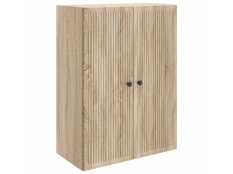  Armoire murale salon chêne sonoma 66x34,5x90cm bois d'ingénierie shl4418  - Conforama A